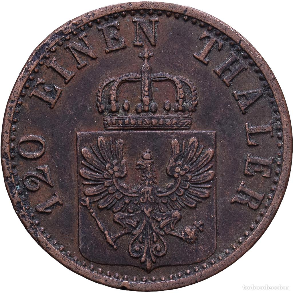 Monedas antiguas de Europa: [#1535165] Prusia, Wilhelm I, 3 Pfenninge, 1868, Cleves, Cobre, EBC, KM:482