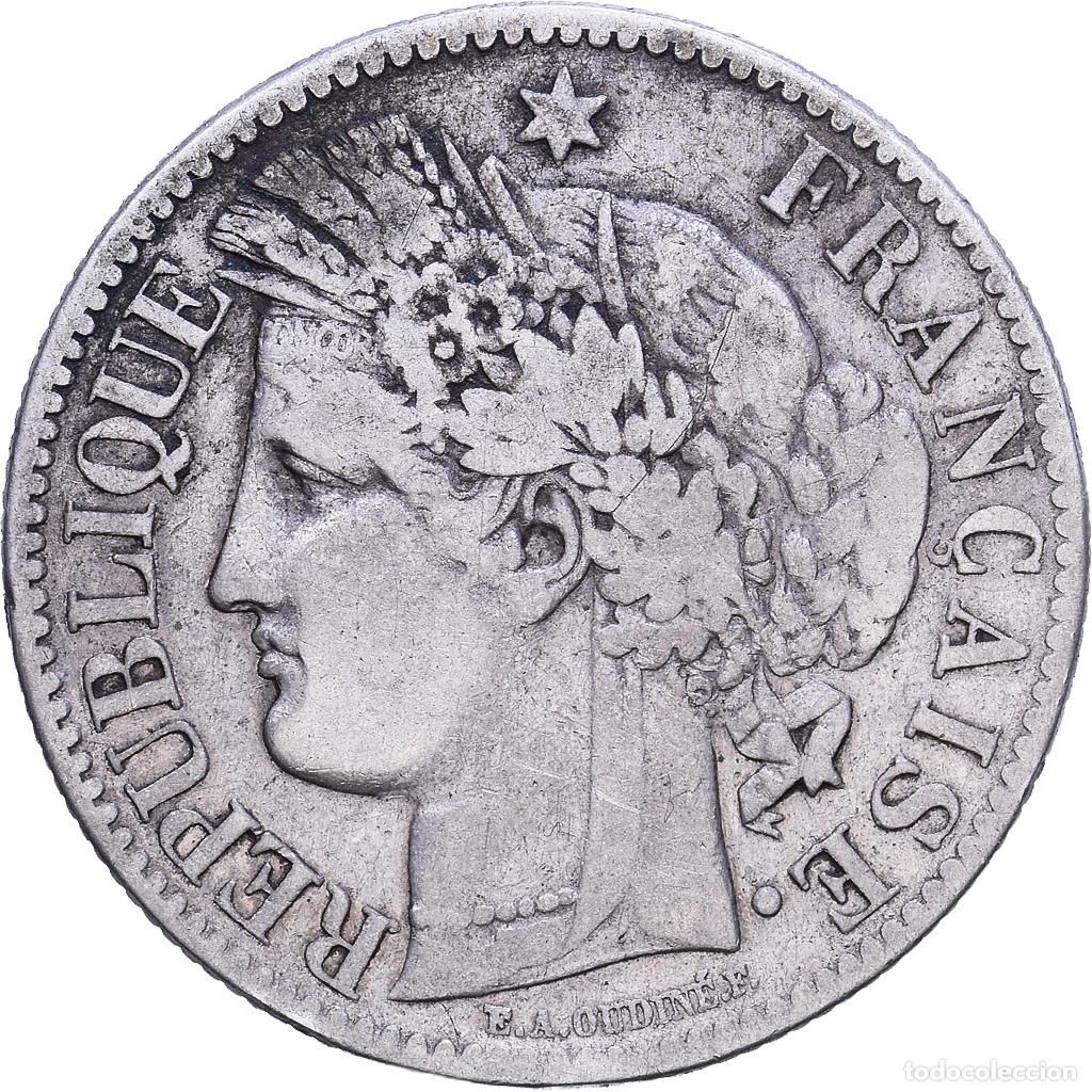 Monedas antiguas de Europa: [#1118225] Moneda, Francia, C&eacute;r&egrave;s, 2 Francs, 1894, Paris, BC+, Plata, KM:817.1