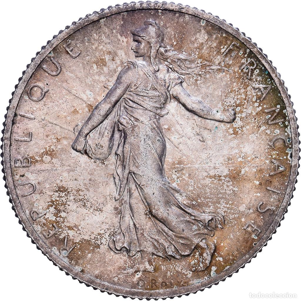 Monedas antiguas de Europa: [#1203566] Francia, 2 Francs, 1914, Paris, Plata, MBC+