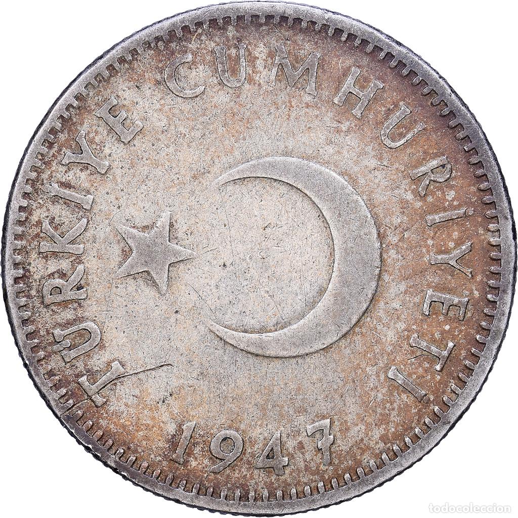 Monedas antiguas de Europa: [#1552585] Turqu&iacute;a, Lira, 1947, Plata, MBC, KM:883