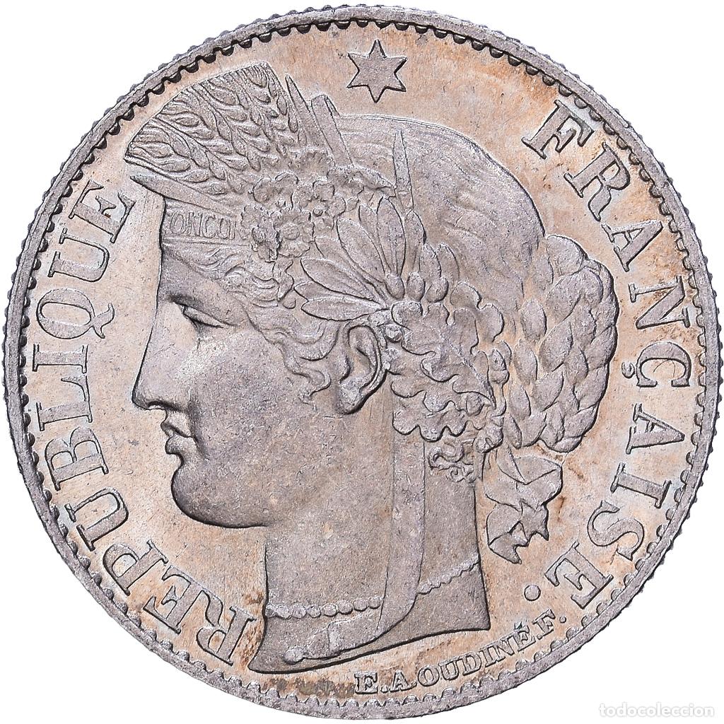 Monedas antiguas de Europa: [#1547981] Francia, 50 Centimes, C&eacute;r&egrave;s, 1895, Paris, Plata, EBC, Gadoury:419a