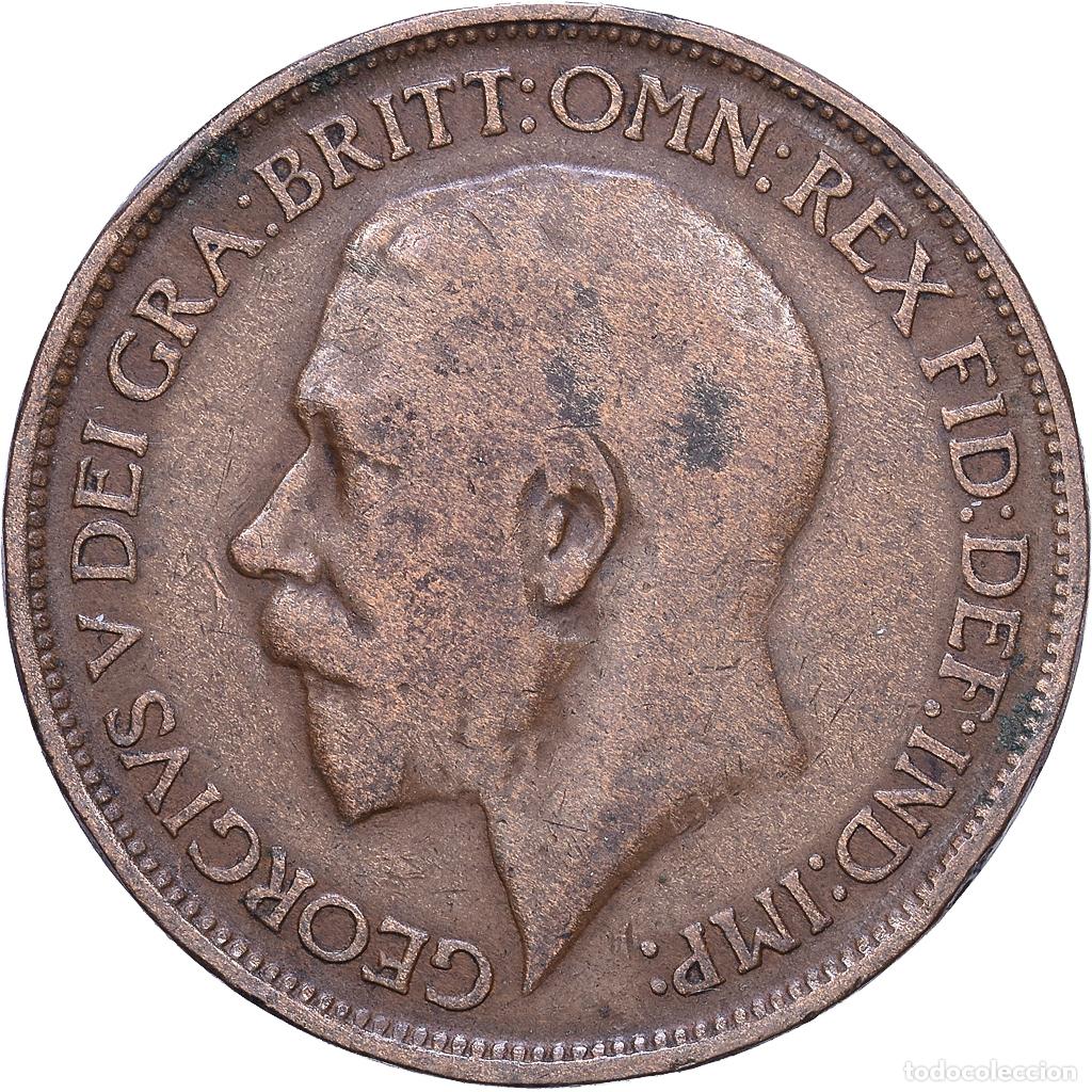 Monedas antiguas de Europa: [#1530568] Gran Breta&ntilde;a, George V, 1/2 Penny, 1912, Bronce, BC+, KM:809
