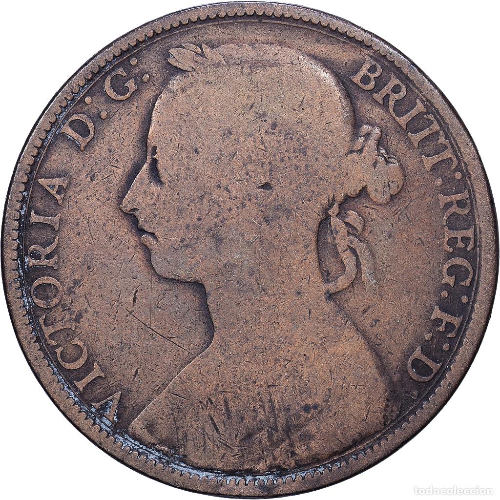 Monedas antiguas de Europa: [#1552613] Gran Breta&ntilde;a, Victoria, Penny, 1884, Bronce, BC, KM:755