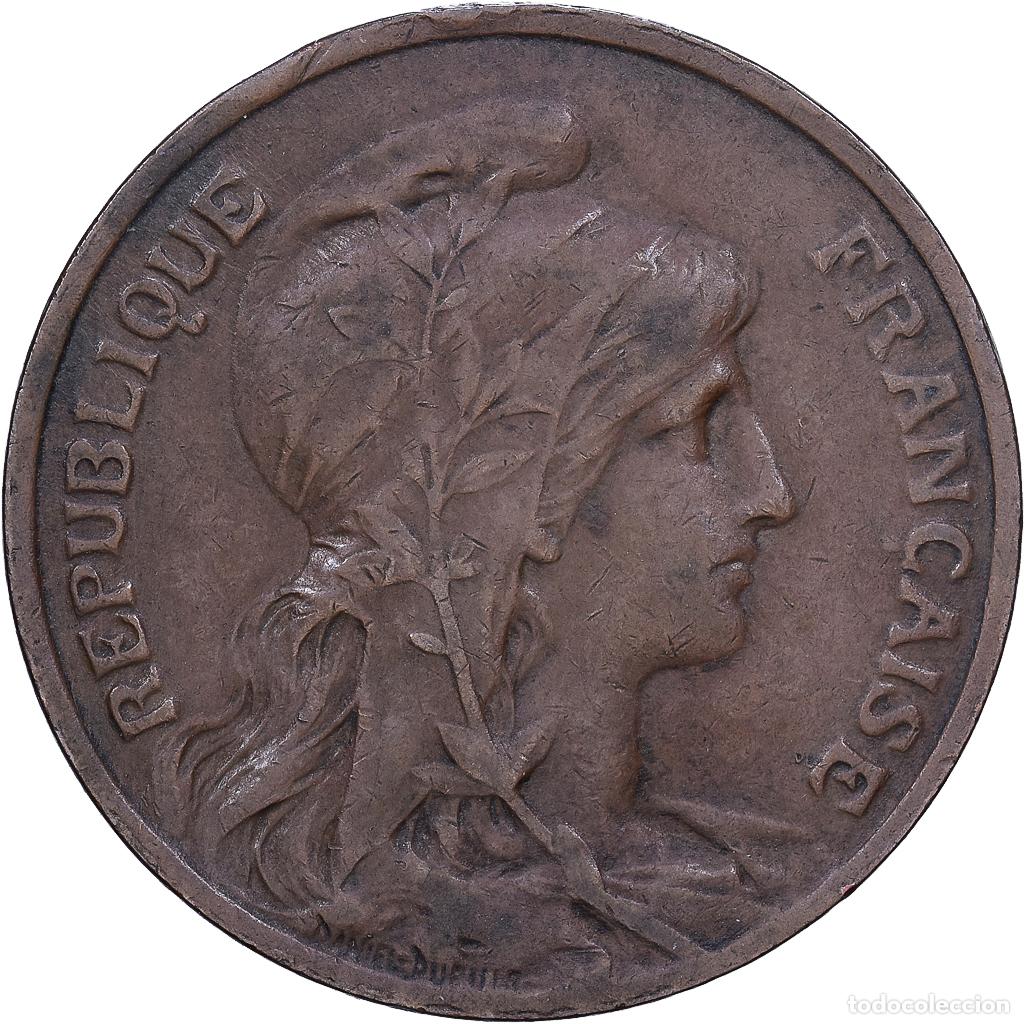 Monedas antiguas de Europa: [#1552627] Francia, 10 Centimes, Dupuis, 1913, Paris, Bronce, MBC+, Gadoury:277, KM:843