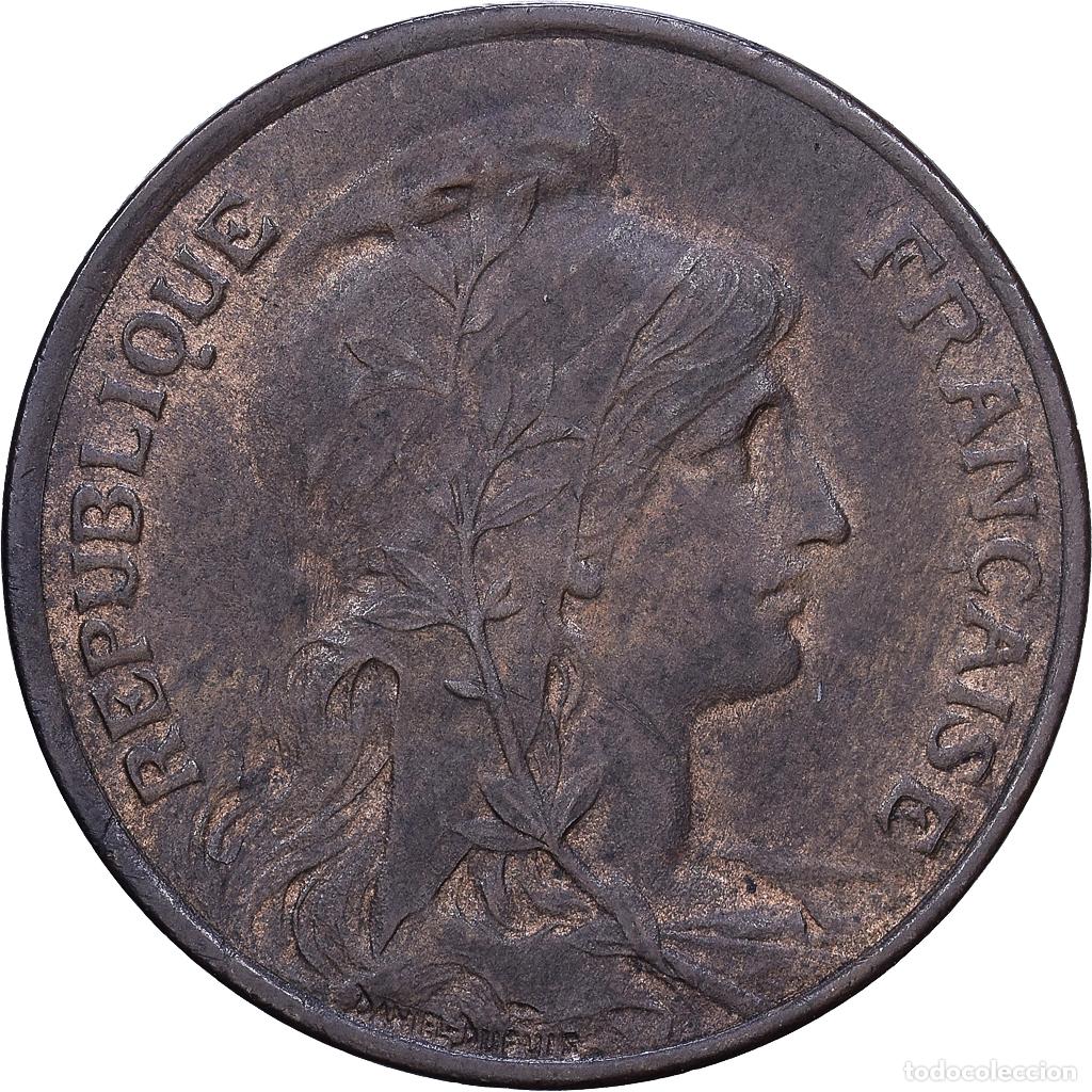 Monedas antiguas de Europa: [#1552628] Francia, 5 Centimes, Dupuis, 1916, Paris, Bronce, MBC+, Gadoury:165, KM:842