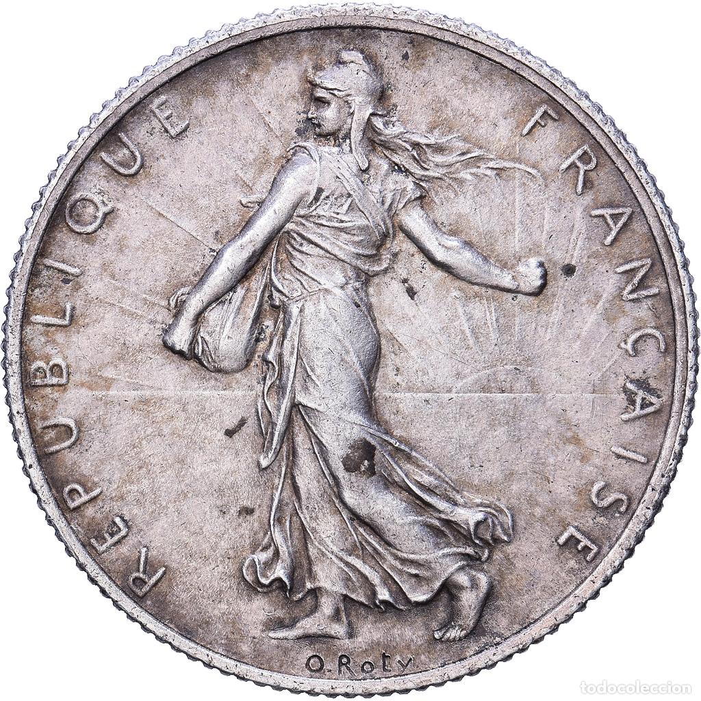 Monedas antiguas de Europa: [#1552633] Francia, 2 Francs, Semeuse, 1916, Paris, Plata, MBC+, Gadoury:532, KM:845.1