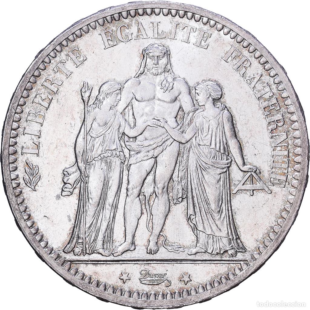 Monedas antiguas de Europa: [#1531280] Francia, 5 Francs, Hercule, 1873, Paris, Plata, MBC+, Gadoury:745a, KM:820.1