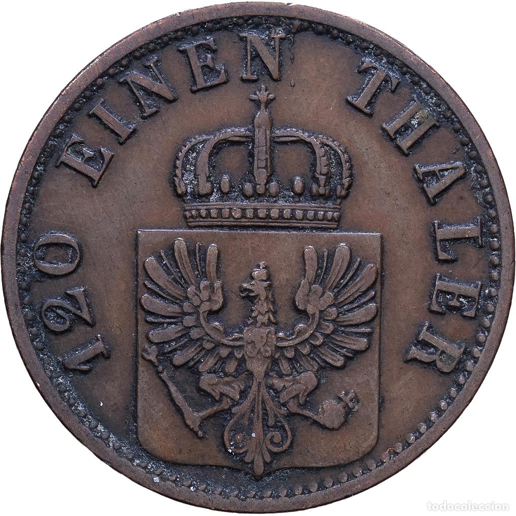 Monedas antiguas de Europa: [#1535166] Prusia, Wilhelm I, 3 Pfenninge, 1868, Berlin, Cobre, MBC, KM:482