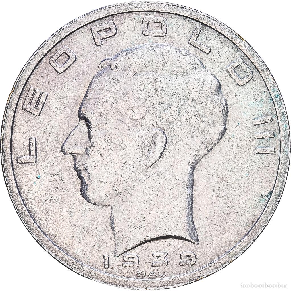 Monedas antiguas de Europa: [#1552514] B&eacute;lgica, Leopold III, 50 Francs, 50 Frank, 1939, Brussels, Plata, MBC+