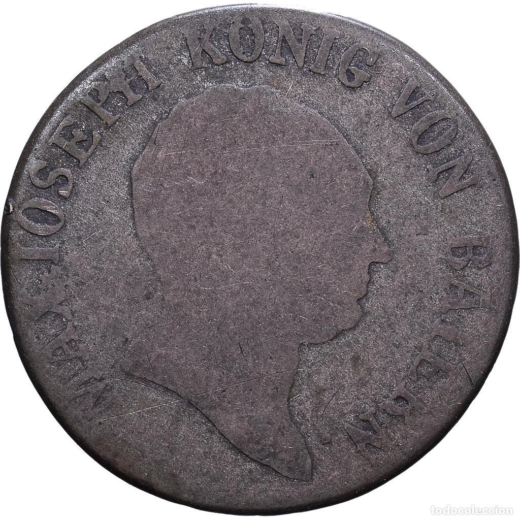 Monedas antiguas de Europa: [#1535191] Kingdom of Bavaria, Maximillian I Joseph, 6 Kreuzer, 1806, Munich, Vell&oacute;n, BC