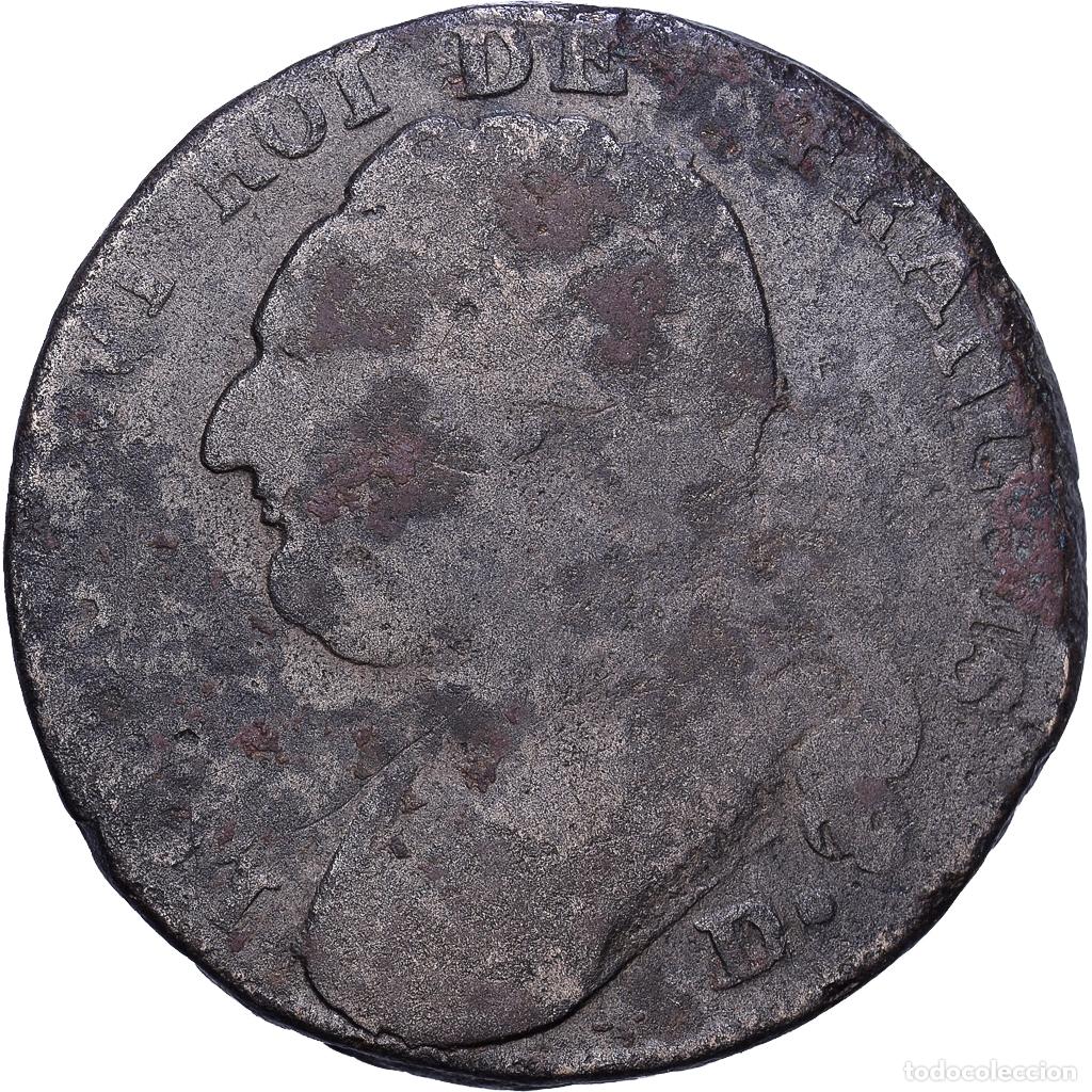 Monedas antiguas de Europa: [#1552594] Francia, Constitution, 12 Deniers, 12 deniers fran&ccedil;ois, 1792, Lyon, Bronce, RC