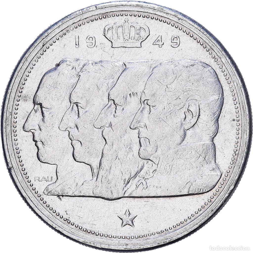 Monedas antiguas de Europa: [#1552574] B&eacute;lgica, R&eacute;gence Prince Charles, 100 Francs, 100 Frank, 1949, Brussels, Plata