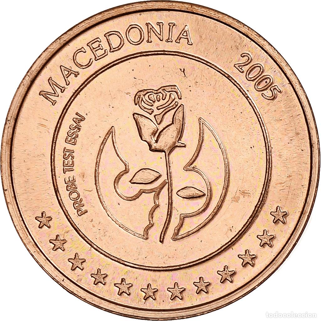 Monedas antiguas de Europa: [#1284048] Macedonia, 2 Euro Cent, Fantasy euro patterns, Essai-Trial, Prueba, 2005, Cobre