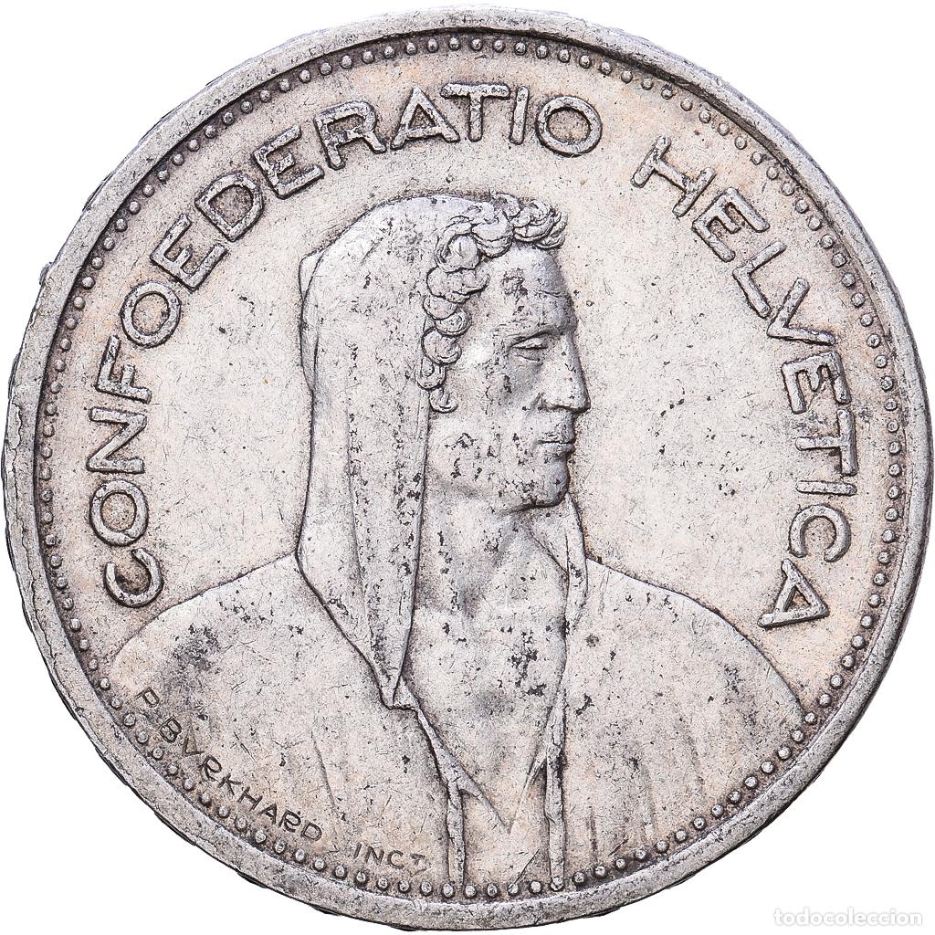Monedas antiguas de Europa: [#1552662] Suiza, 5 Francs, 1953, Bern, Plata, MBC, KM:40