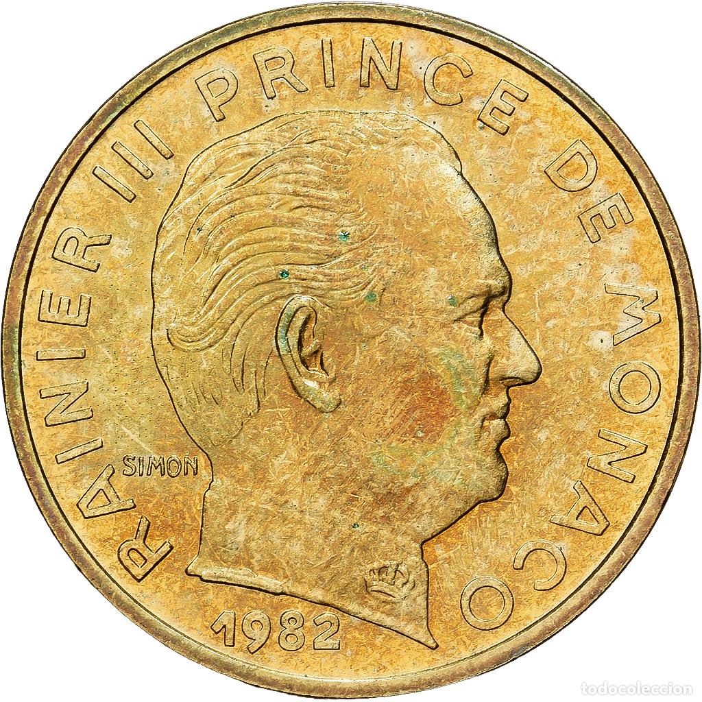 Monedas antiguas de Europa: [#224205] Moneda, M&oacute;naco, Rainier III, 10 Centimes, 1982, BC+, Aluminio - bronce, KM:142