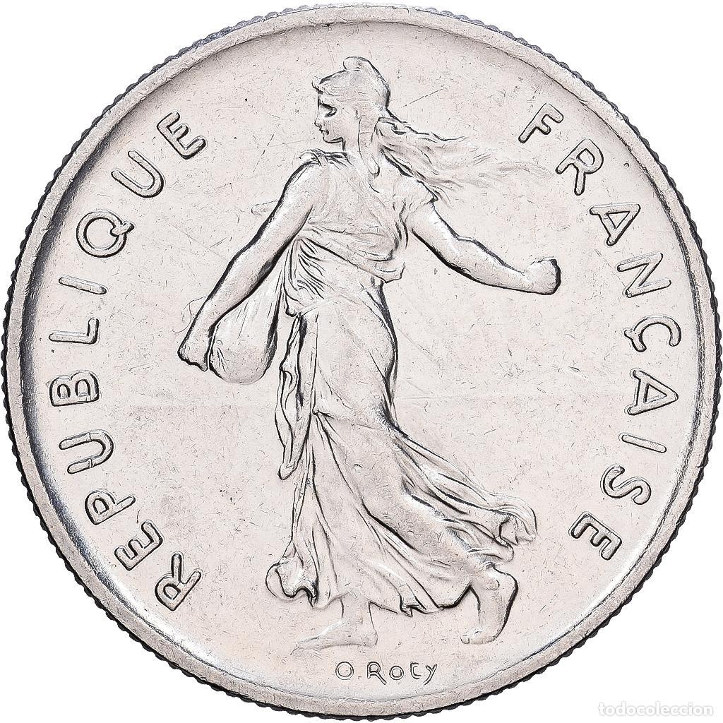 Monedas antiguas de Europa: [#1225011] Francia, 5 Francs, Semeuse, 1994, Paris, N&iacute;quel recubierto de cobre - n&iacute;quel