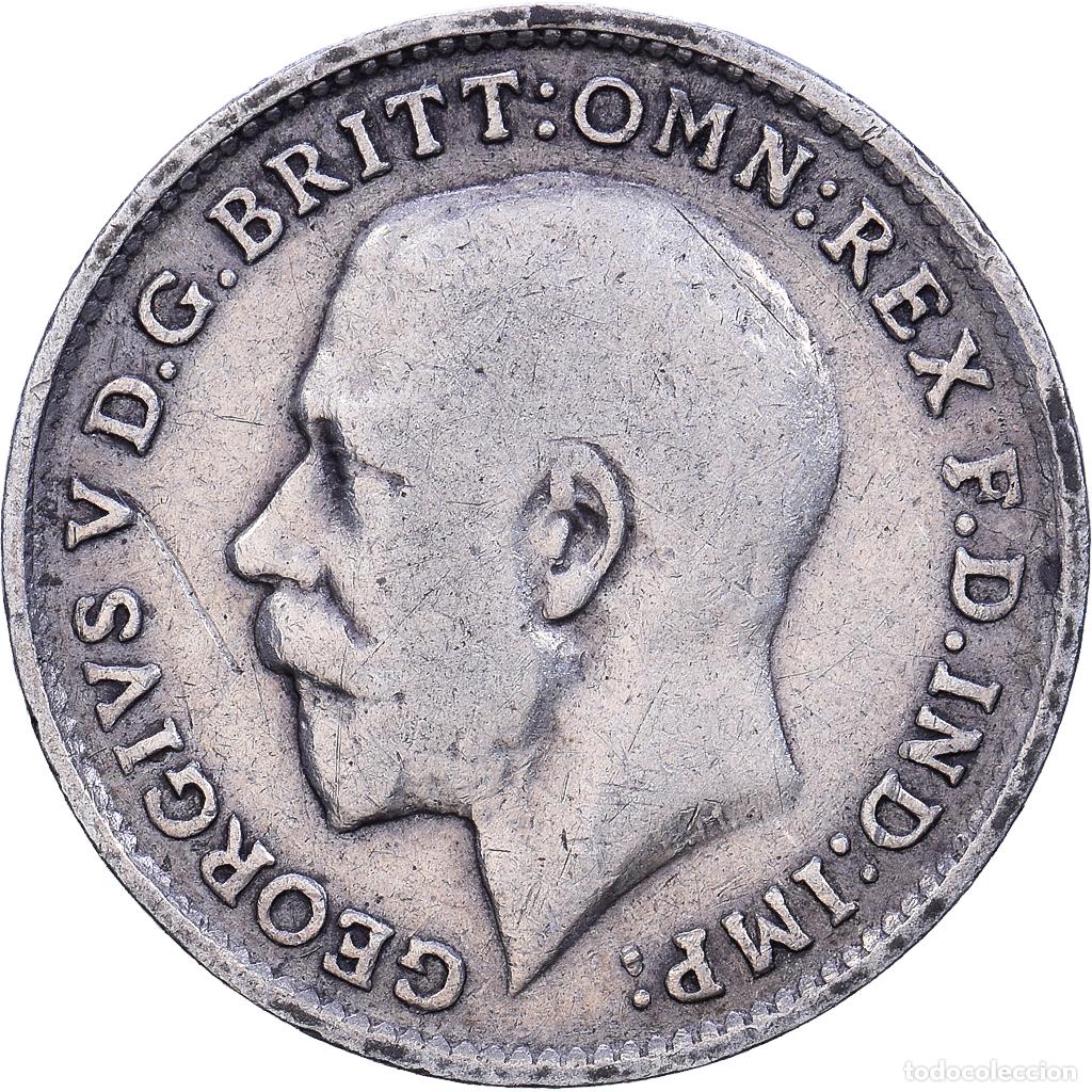 Monedas antiguas de Europa: [#1552650] Gran Breta&ntilde;a, George V, 3 Pence, 1917, Plata, BC+, KM:813