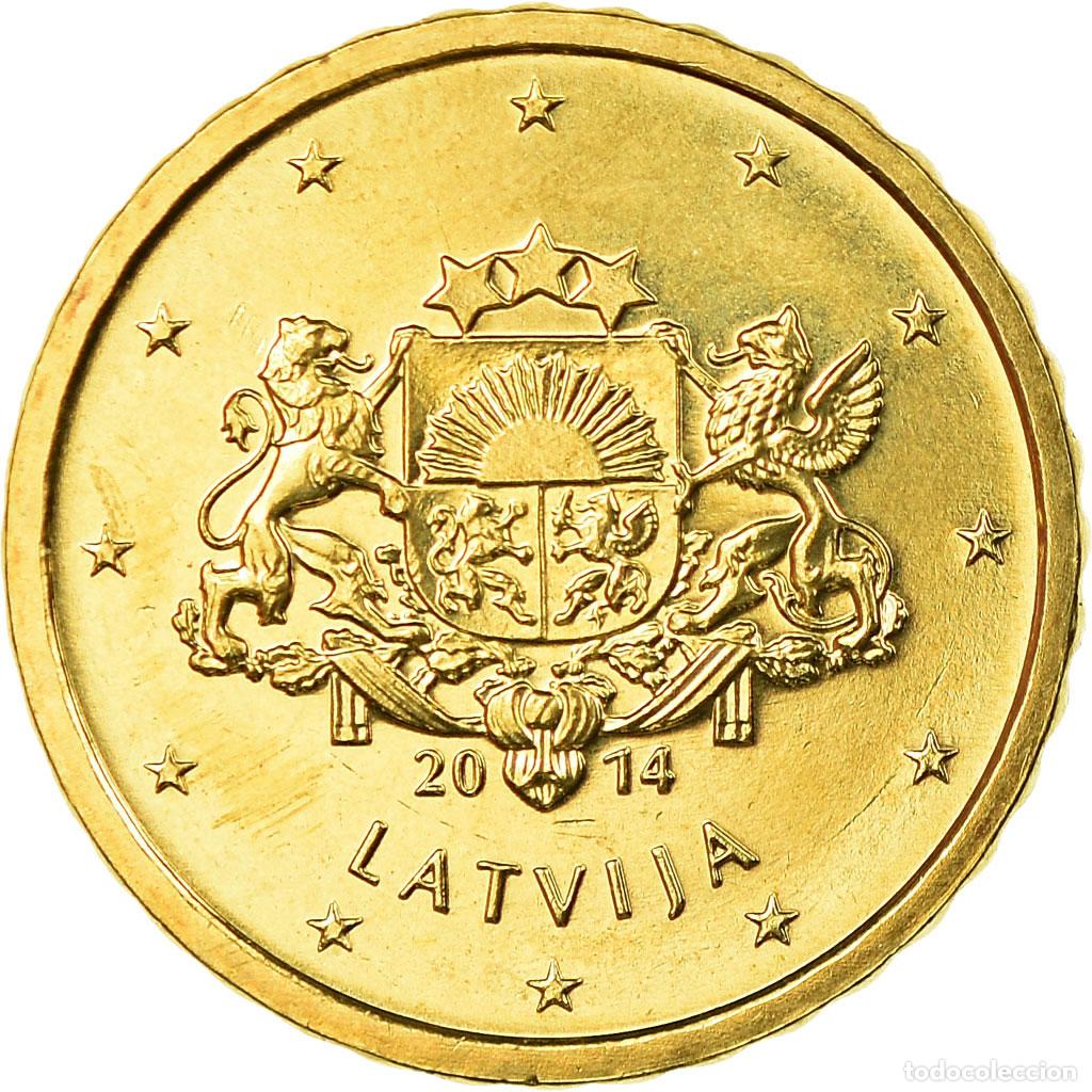 Monedas antiguas de Europa: [#751754] Letonia, 10 Euro Cent, 2014, SC, Lat&oacute;n