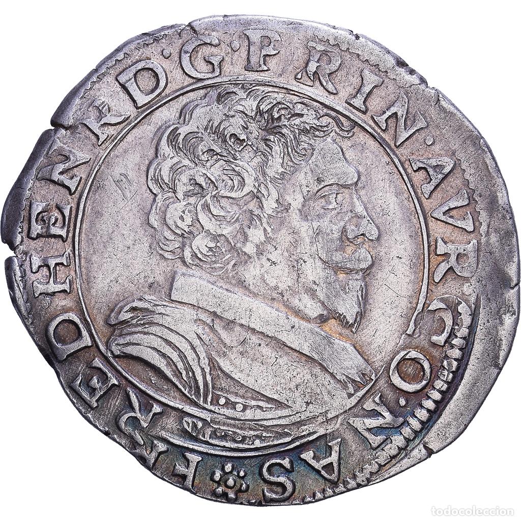 Monedas antiguas de Europa: [#982600] Francia, Fr&eacute;d&eacute;ric-Henri de Nassau, Demi Franc, 1641, Orange, Plata, EBC