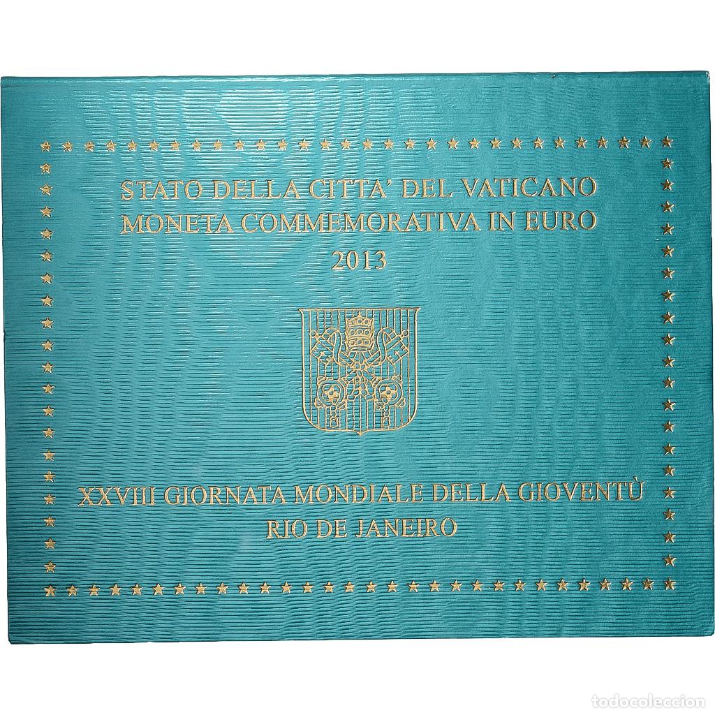 Monedas antiguas de Europa: [#1509385] CIUDAD DEL VATICANO, Pope Benedict XVI, 2 Euro, 28th World Youth Day, BU, 2013
