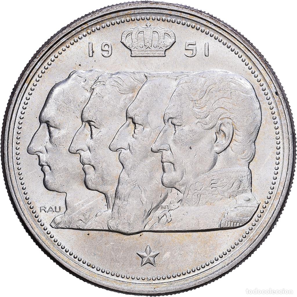 Monedas antiguas de Europa: [#1531207] B&eacute;lgica, 100 Francs, 1951, Brussels, Plata, EBC, KM:139