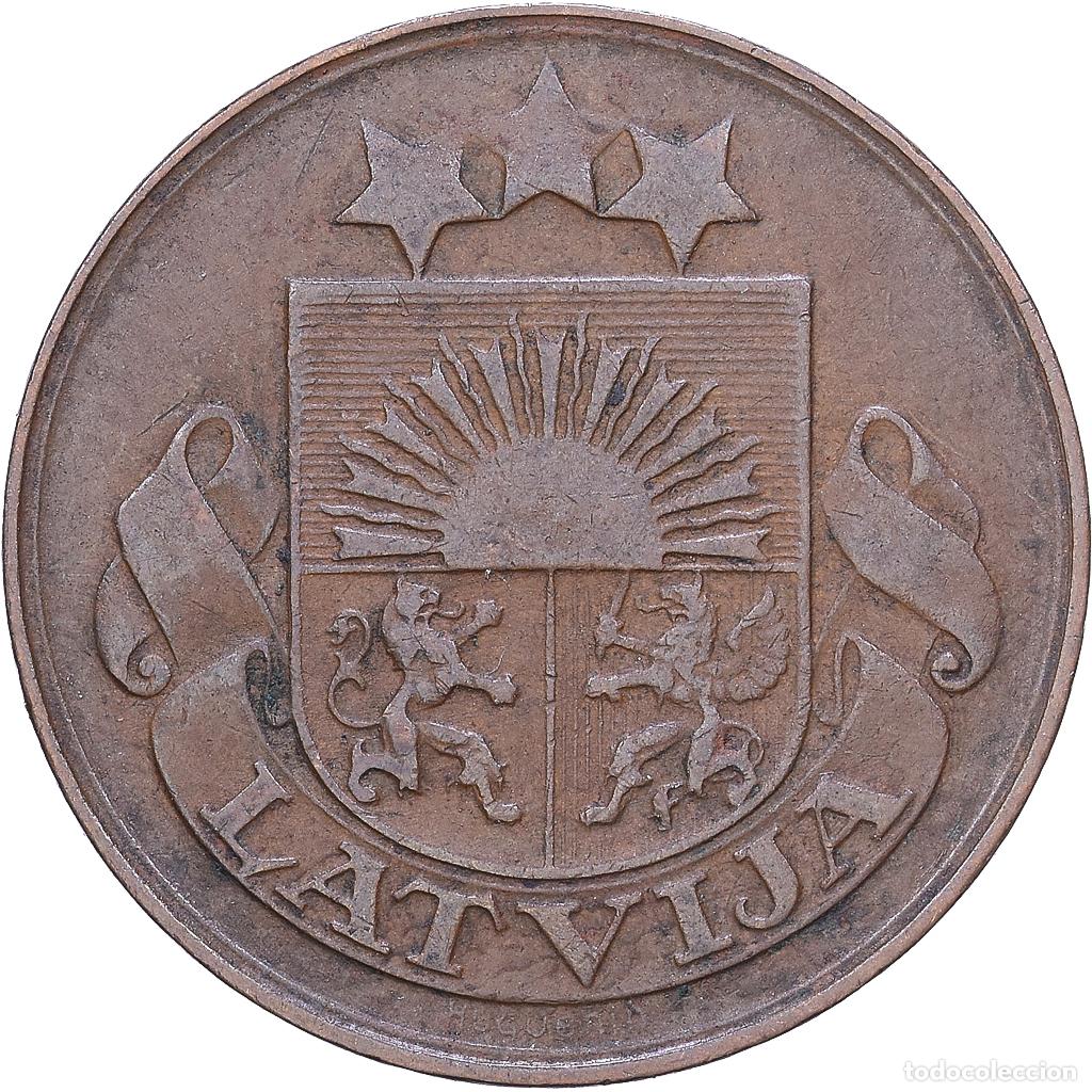 Monedas antiguas de Europa: [#1530586] Letonia, 5 Santimi, 1922, Bronce, MBC, KM:3