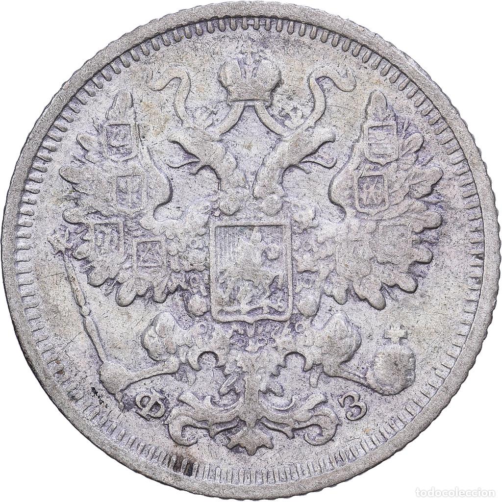 Monedas antiguas de Europa: [#1530866] Rusia, Nicholas II, 15 Kopeks, 1900, Saint Petersburg, Plata, BC+, KM:21a.2