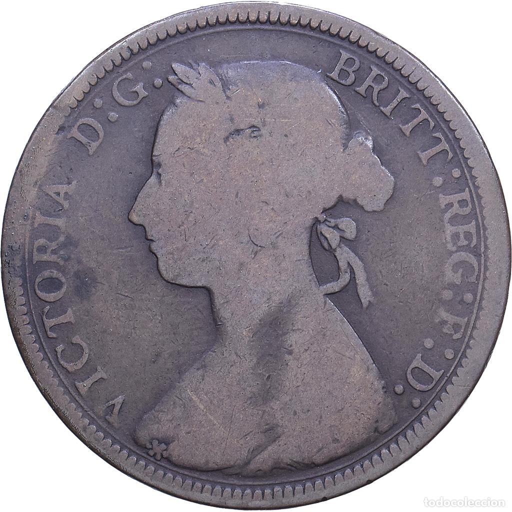 Monedas antiguas de Europa: [#1530746] Gran Breta&ntilde;a, Victoria, Half Penny, 1893, London, Bronce, BC