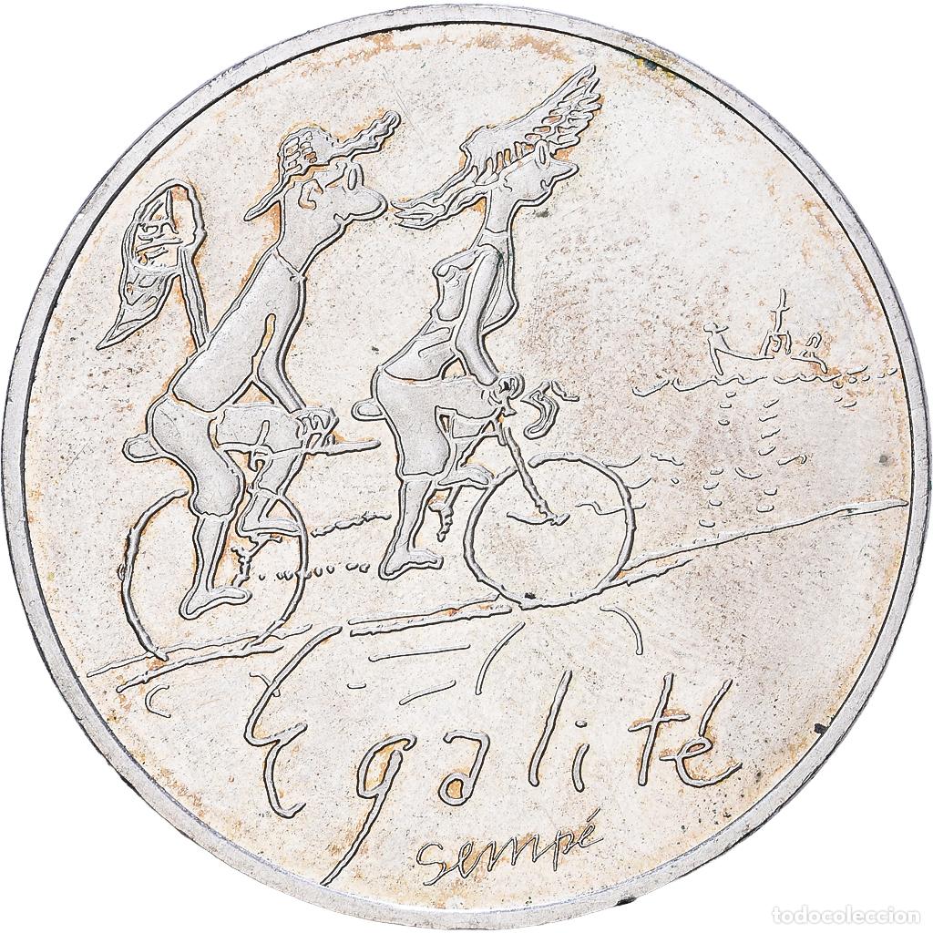 Moedas antigas da Europa: [#1530593] Francia, 10 Euro, Semp&eacute; &Eacute;galit&eacute; Printemps, 2014, Plata, SC