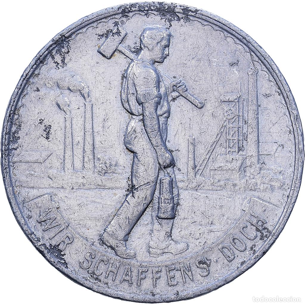 Moedas antigas da Europa: [#1530619] Alemania, Stadt Wattenscheid, 50 Pfennig, 1920, MBC+, Aluminio