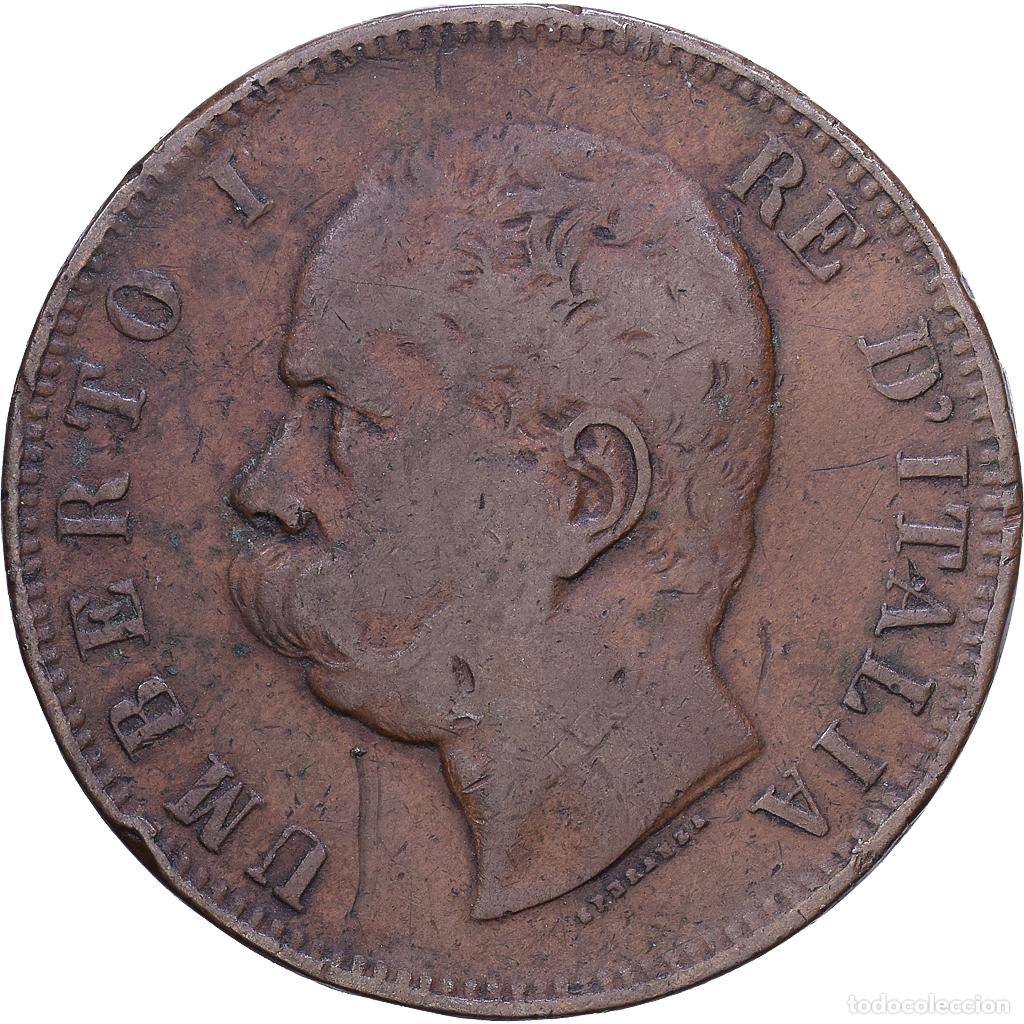 Monedas antiguas de Europa: [#1530634] Italia, Umberto I, 10 Centesimi, 1893, Rome, Cobre, BC, KM:27.2