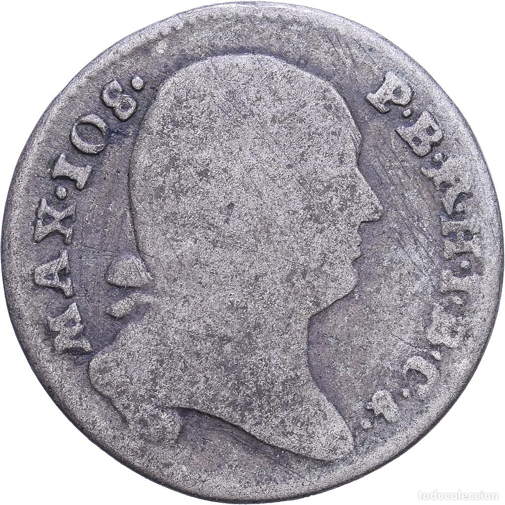 Monedas antiguas de Europa: [#1530761] Estados alemanes, BAVARIA, 6 Kreuzer, 1802, Munich, Vell&oacute;n, BC, KM:639