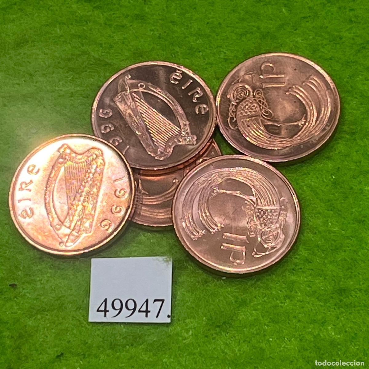 Monedas antiguas de Europa: Republica de Irlanda, 1 penique 1996, una moneda, Eire, Irlanda del Sur, 49946 5