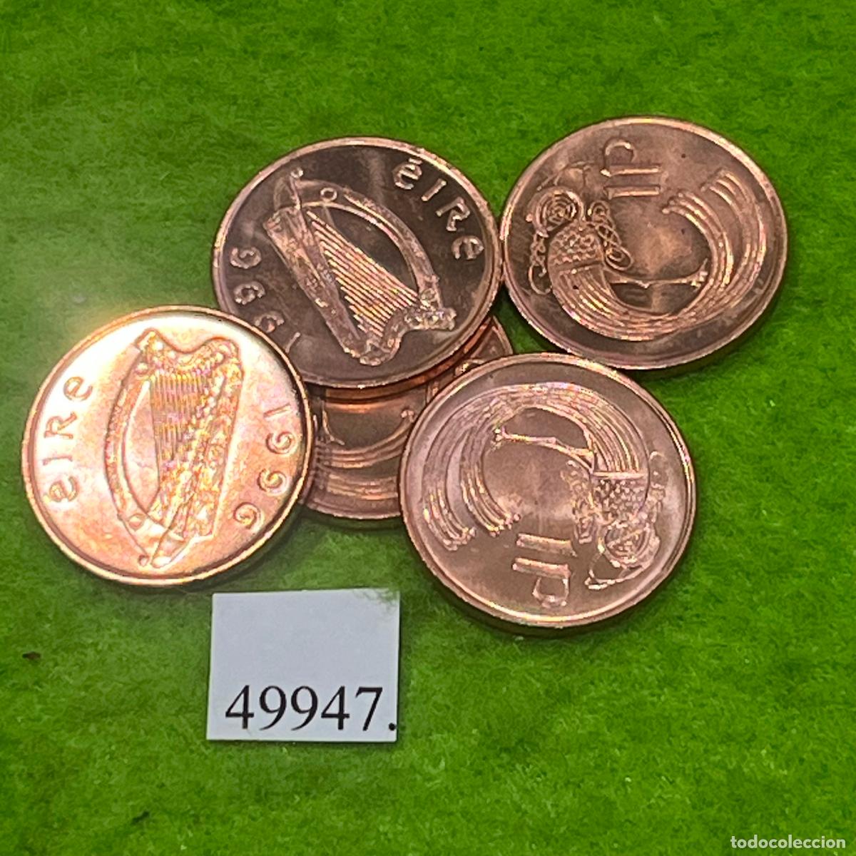 Monedas antiguas de Europa: Republica de Irlanda, 1 penique 1996, una moneda, Eire, Irlanda del Sur, 49946 4