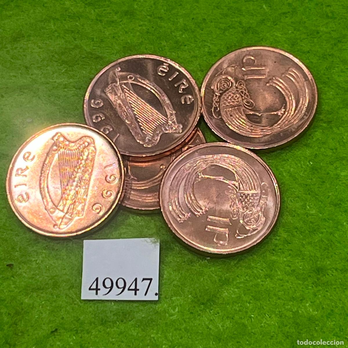 Monedas antiguas de Europa: Republica de Irlanda, 1 penique 1996, una moneda, Eire, Irlanda del Sur, 49946 3