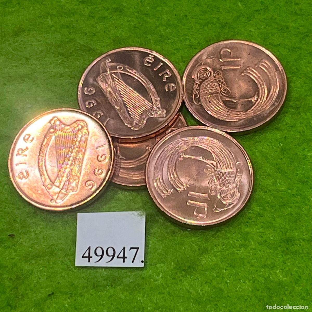 Monedas antiguas de Europa: Republica de Irlanda, 1 penique 1996, una moneda, Eire, Irlanda del Sur, 49946 2