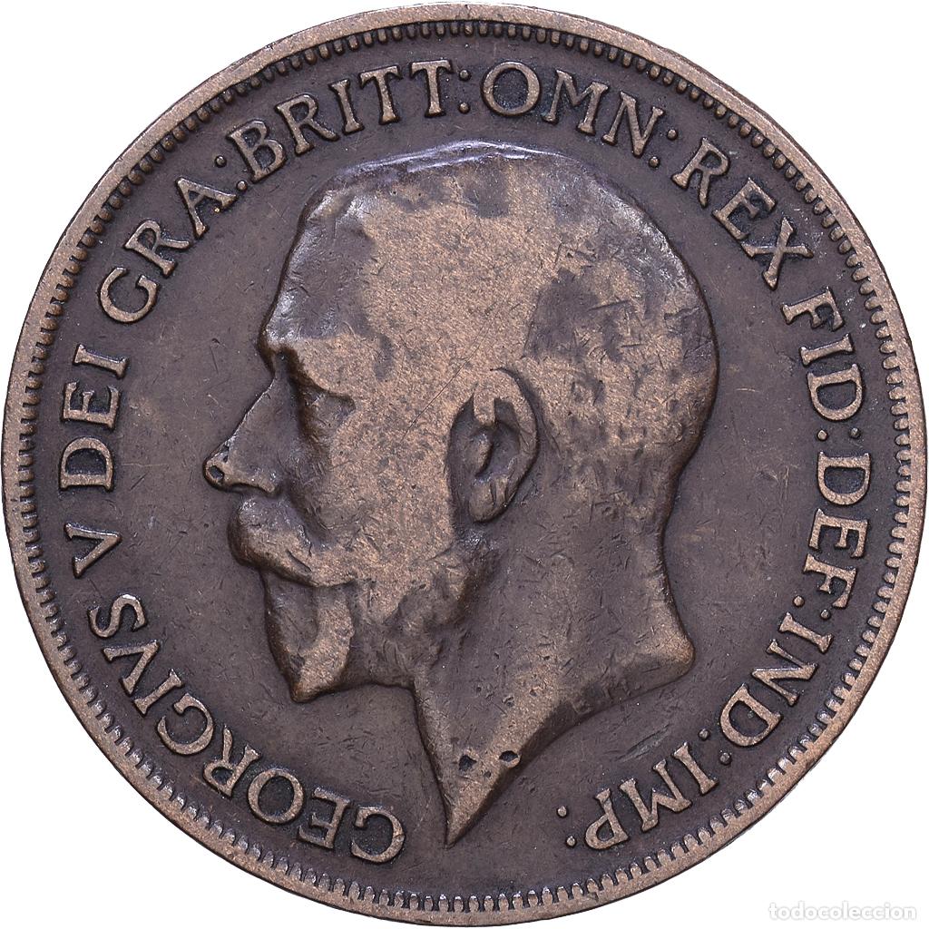 Monedas antiguas de Europa: [#1530566] Gran Breta&ntilde;a, Penny, 1917, British Royal Mint, Bronce, BC+, KM:810