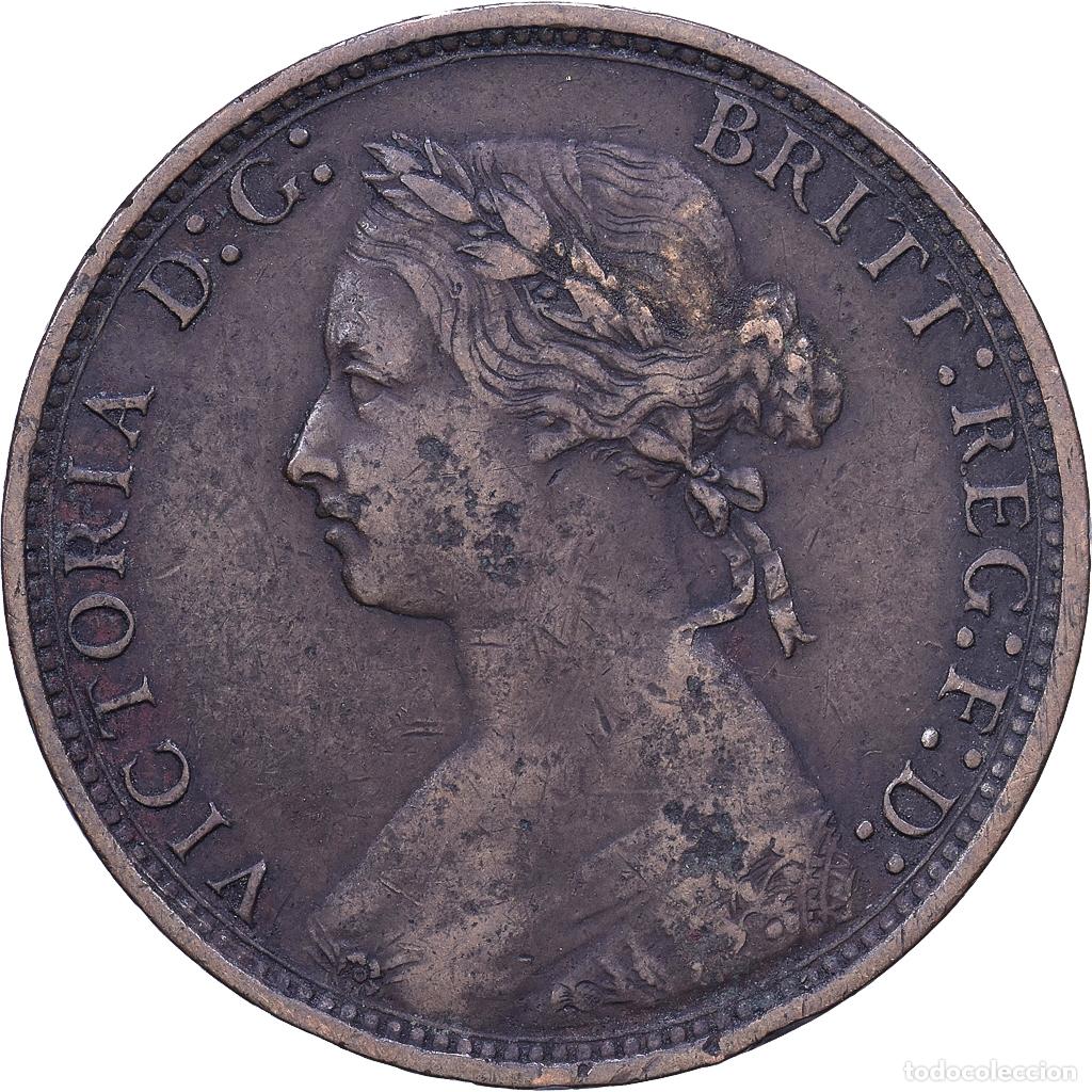 Monedas antiguas de Europa: [#1530804] Gran Breta&ntilde;a, Victoria, 1/2 Penny, 1875, Bronce, BC+, KM:754