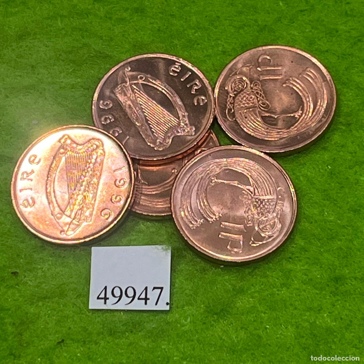 Monedas antiguas de Europa: Republica de Irlanda, 1 penique 1996, una moneda, Eire, Irlanda del Sur, 49946