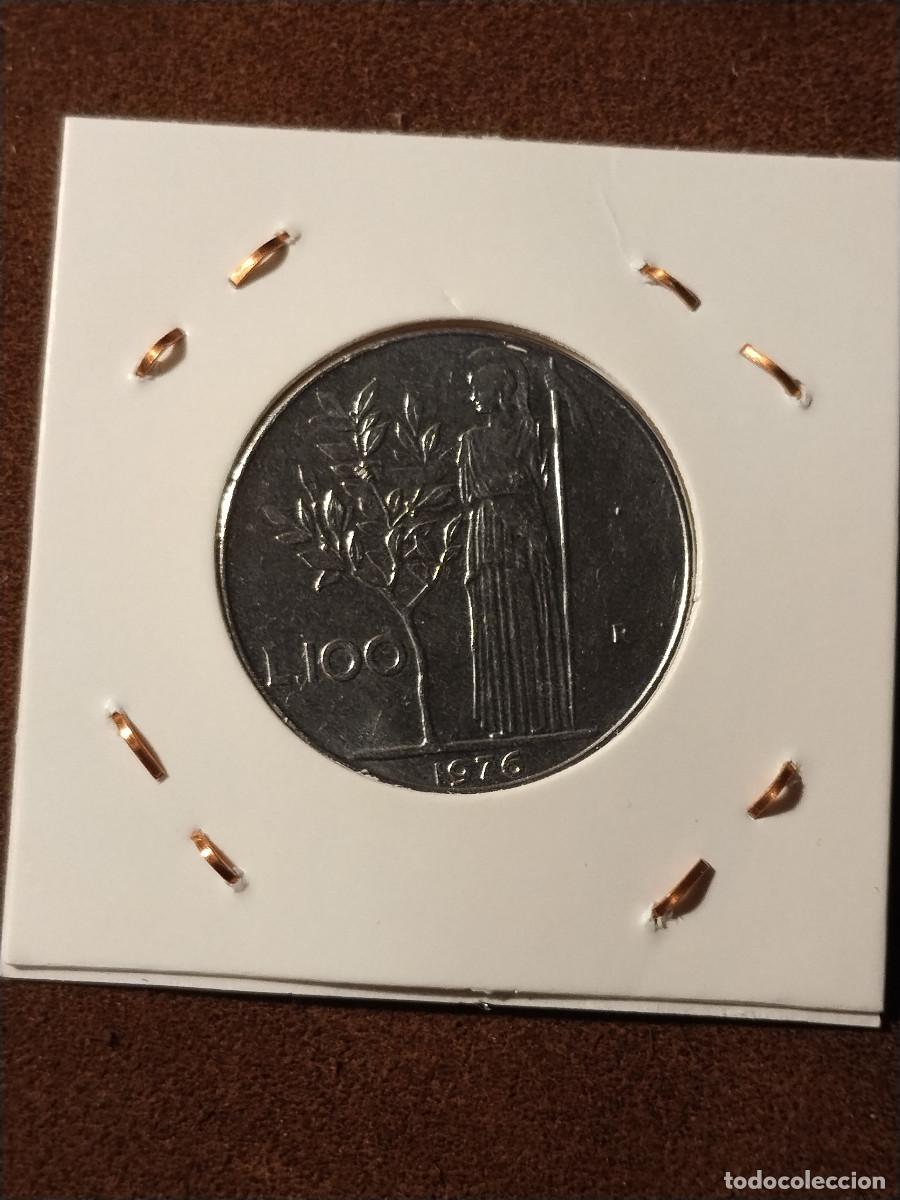 Monedas antiguas de Europa: Italia 100 Liras 1976 Rep&uacute;blica Italiana Moneda Original KM#96