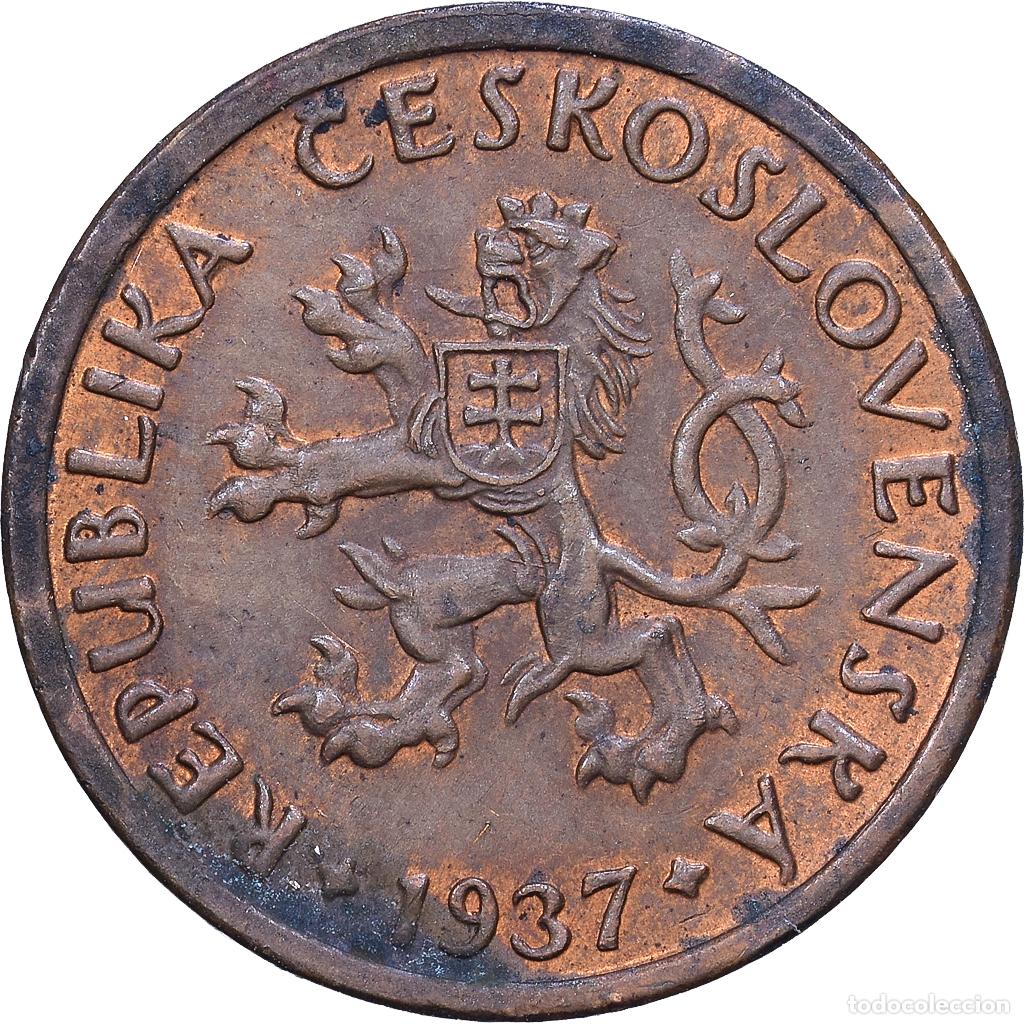 Monedas antiguas de Europa: [#1530829] Checoslovaquia, 10 Haleru, 1937, Bronce, BC+, KM:3