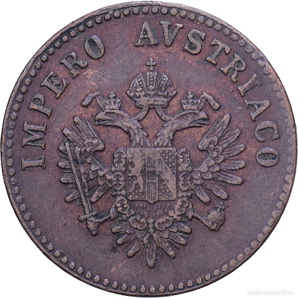Monedas antiguas de Europa: [#1530933] Estados italianos, LOMBARDY-VENETIA, 5 Centesimi, 1852, Venice, Cobre, MBC+