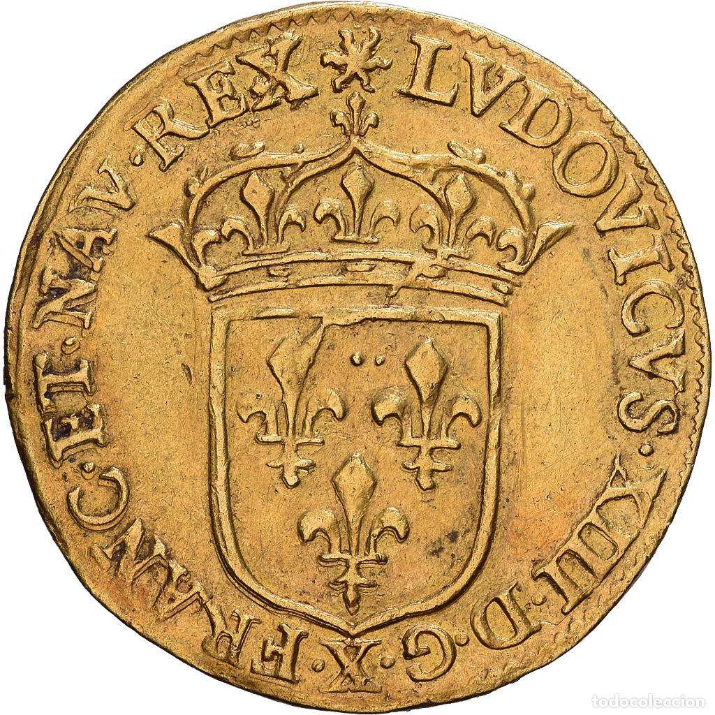 Monedas antiguas de Europa: [#1548050] Francia, Louis XIII, Ecu d'or, 1641, Amiens, Oro, MBC, Gadoury:55
