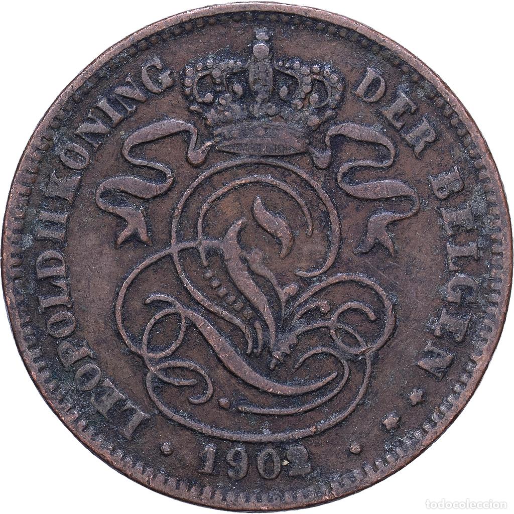 Monedas antiguas de Europa: [#1530577] B&eacute;lgica, 2 Centimes, 1902, Cobre, BC+, KM:36