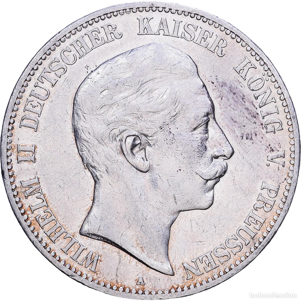 Monedas antiguas de Europa: [#1531315] Estados alemanes, PRUSSIA, Wilhelm II, 5 Mark, 1903, Berlin, Plata, MBC+, KM:523