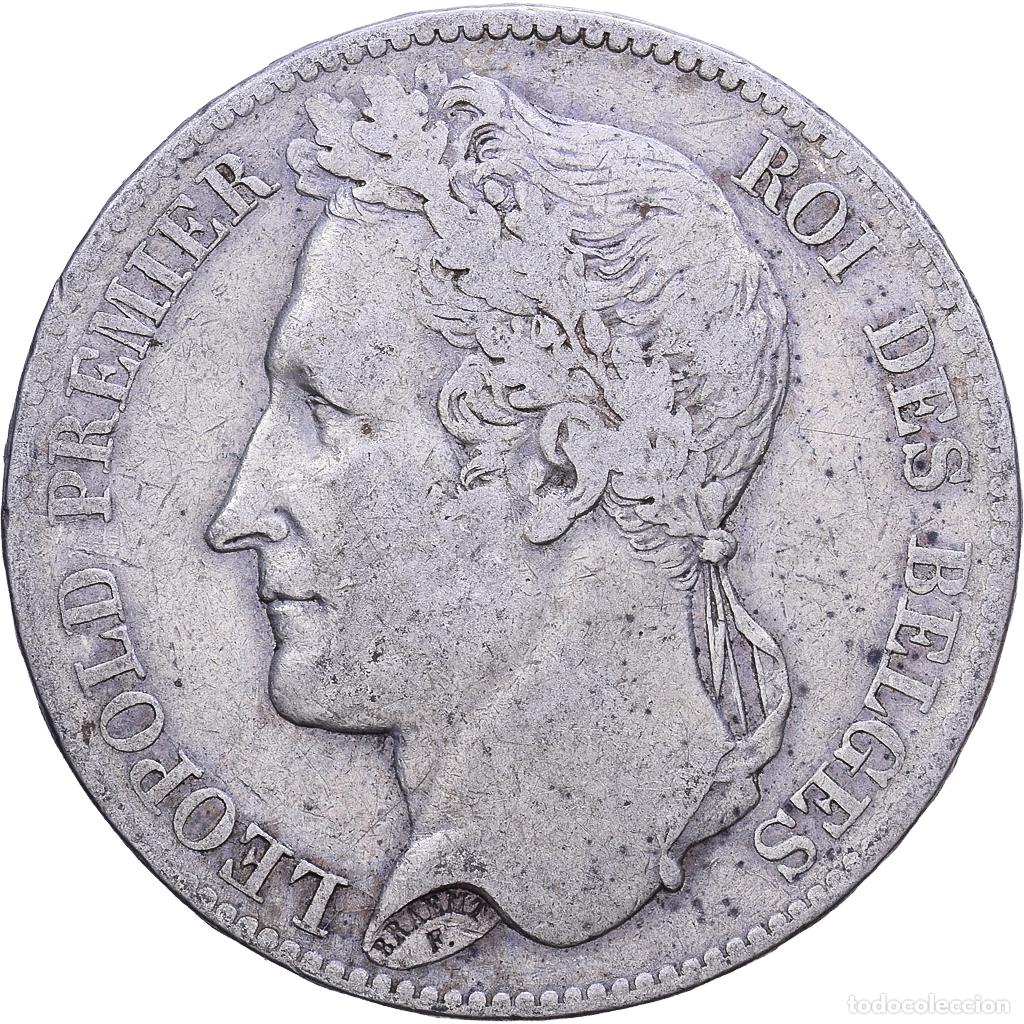 Monedas antiguas de Europa: [#1531305] Moneda, B&eacute;lgica, Leopold I, 5 Francs, 5 Frank, 1848, BC+, Plata, KM:3.2