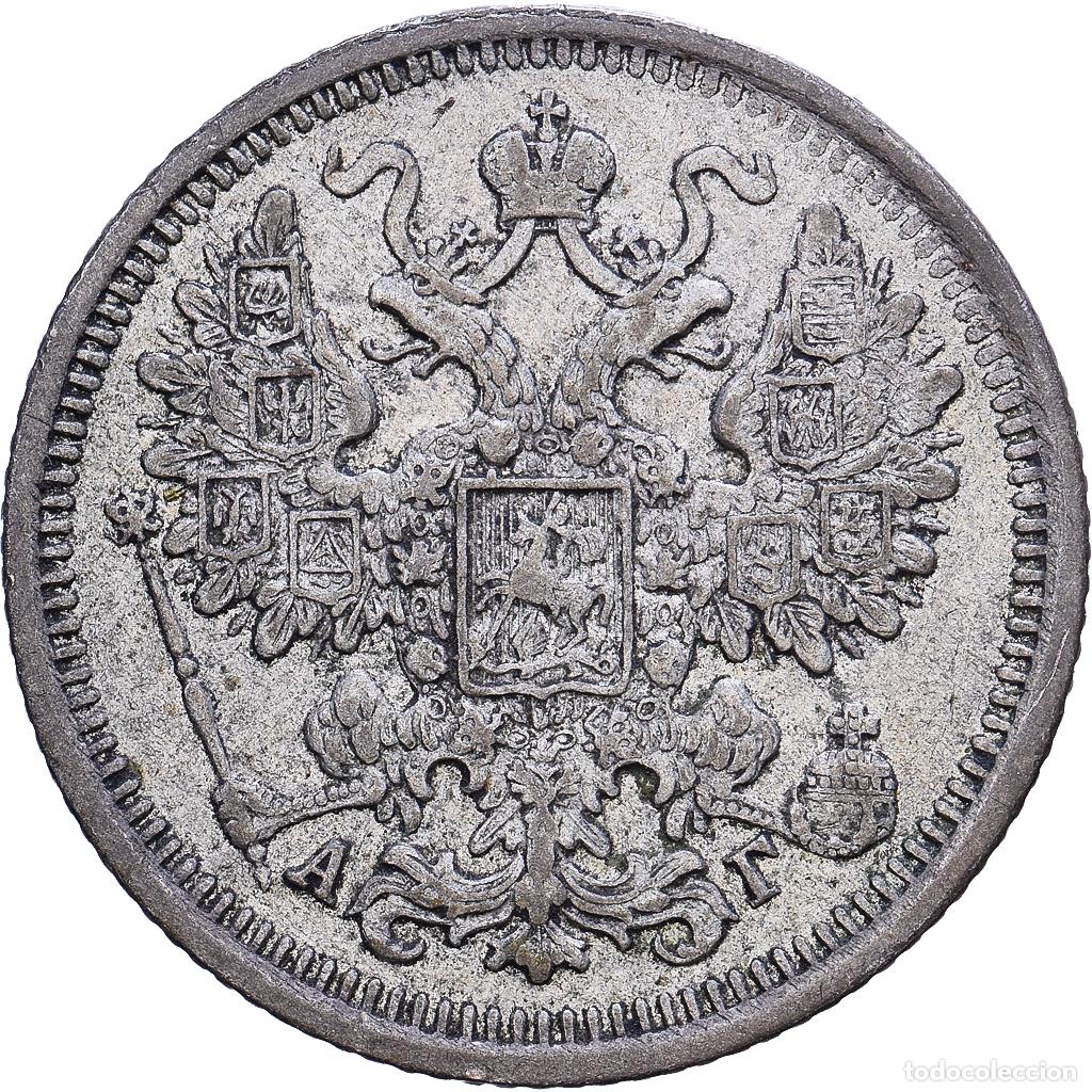 Monedas antiguas de Europa: [#1530970] Rusia, Nicholas II, 15 Kopeks, 1899, Saint Petersburg, Plata, MBC, KM:21a.2