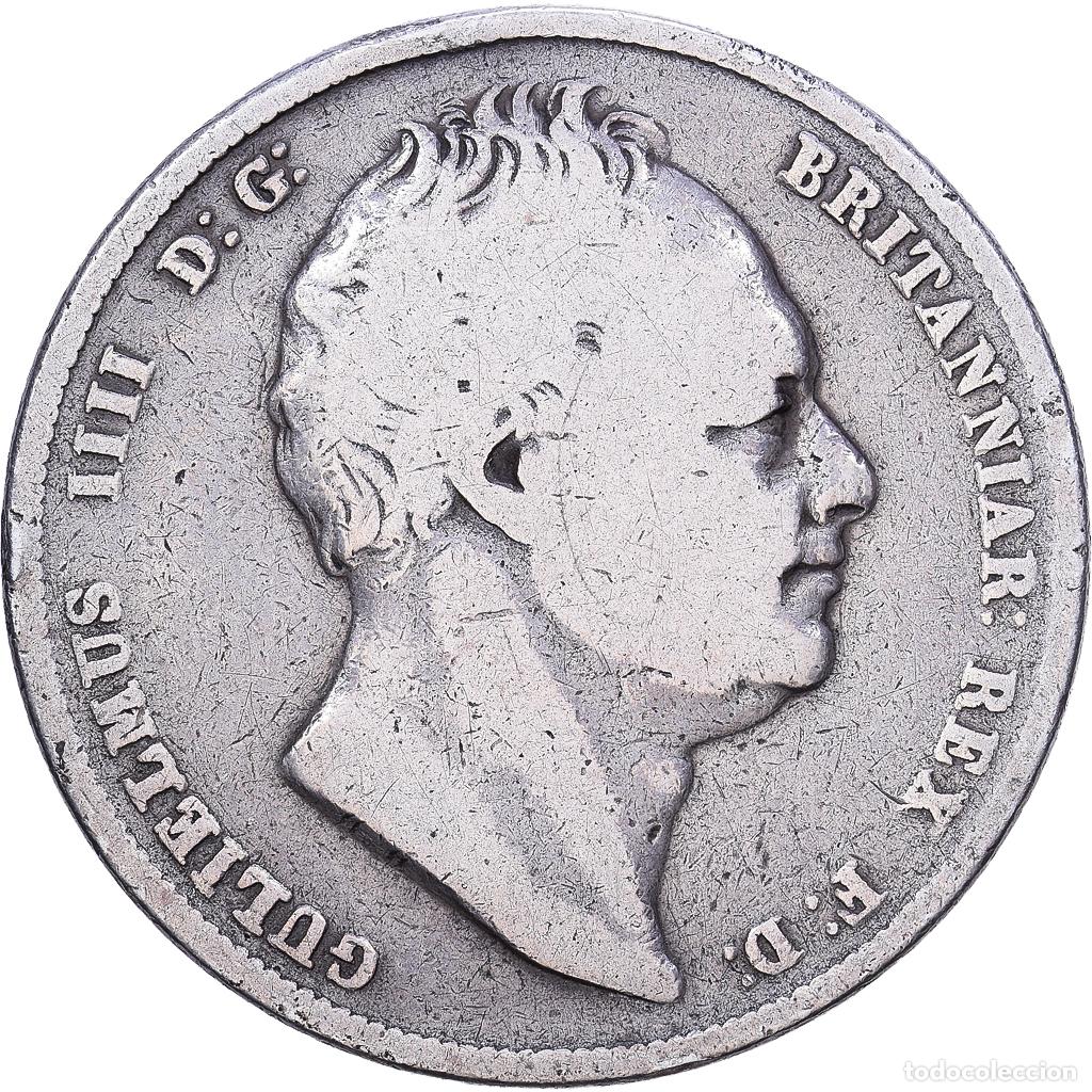 Monedas antiguas de Europa: [#1531192] Gran Breta&ntilde;a, William IV, 1/2 Crown, 1837, British Royal Mint, Plata, BC+