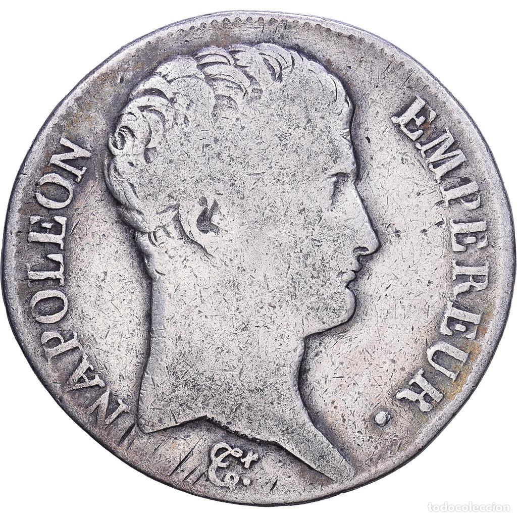 Monedas antiguas de Europa: [#1531288] Francia, Napoleon I, 5 Francs, An 13 (1805), Toulouse, Plata, BC+, Gadoury:580