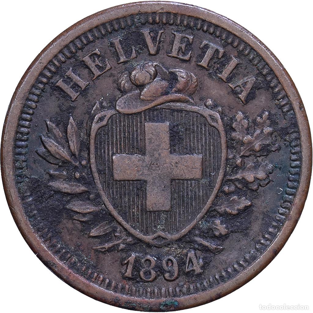 Monedas antiguas de Europa: [#1531090] Suiza, Rappen, 1894, Bern, Bronce, MBC, KM:3.1